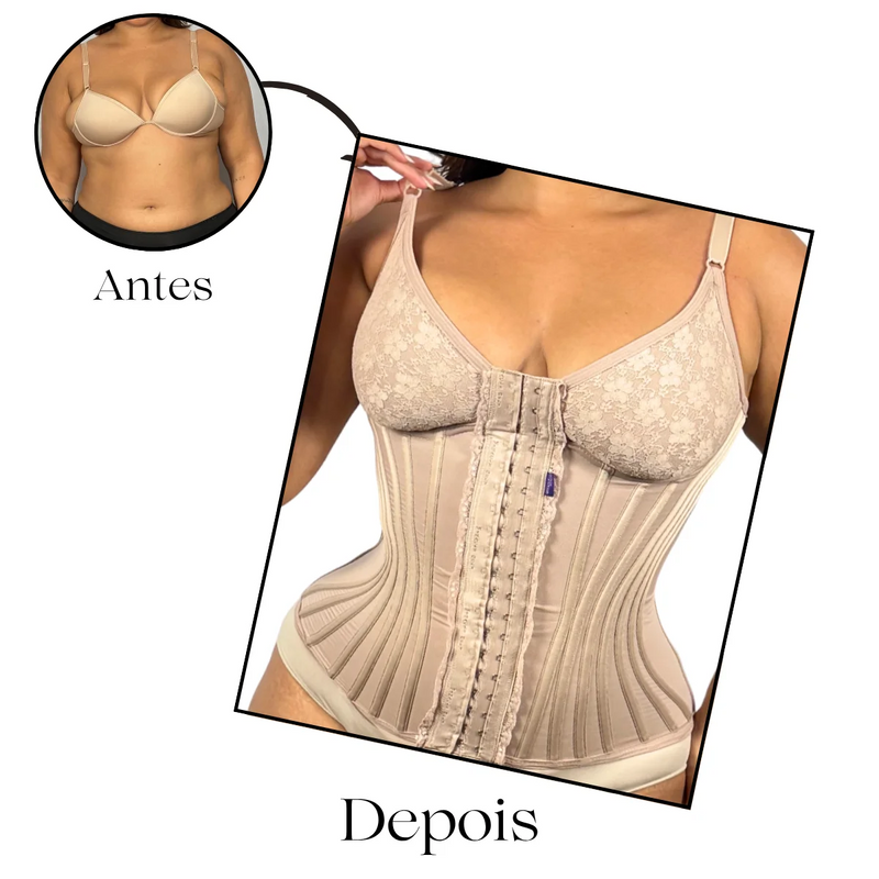 Cinta Busto Pré-Moldado + Sutiã Modelador